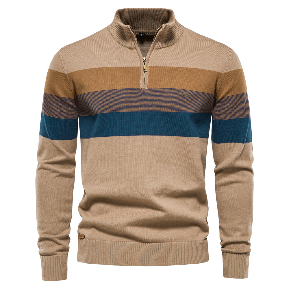 Oliver™ | Patchwork Zip Sweater