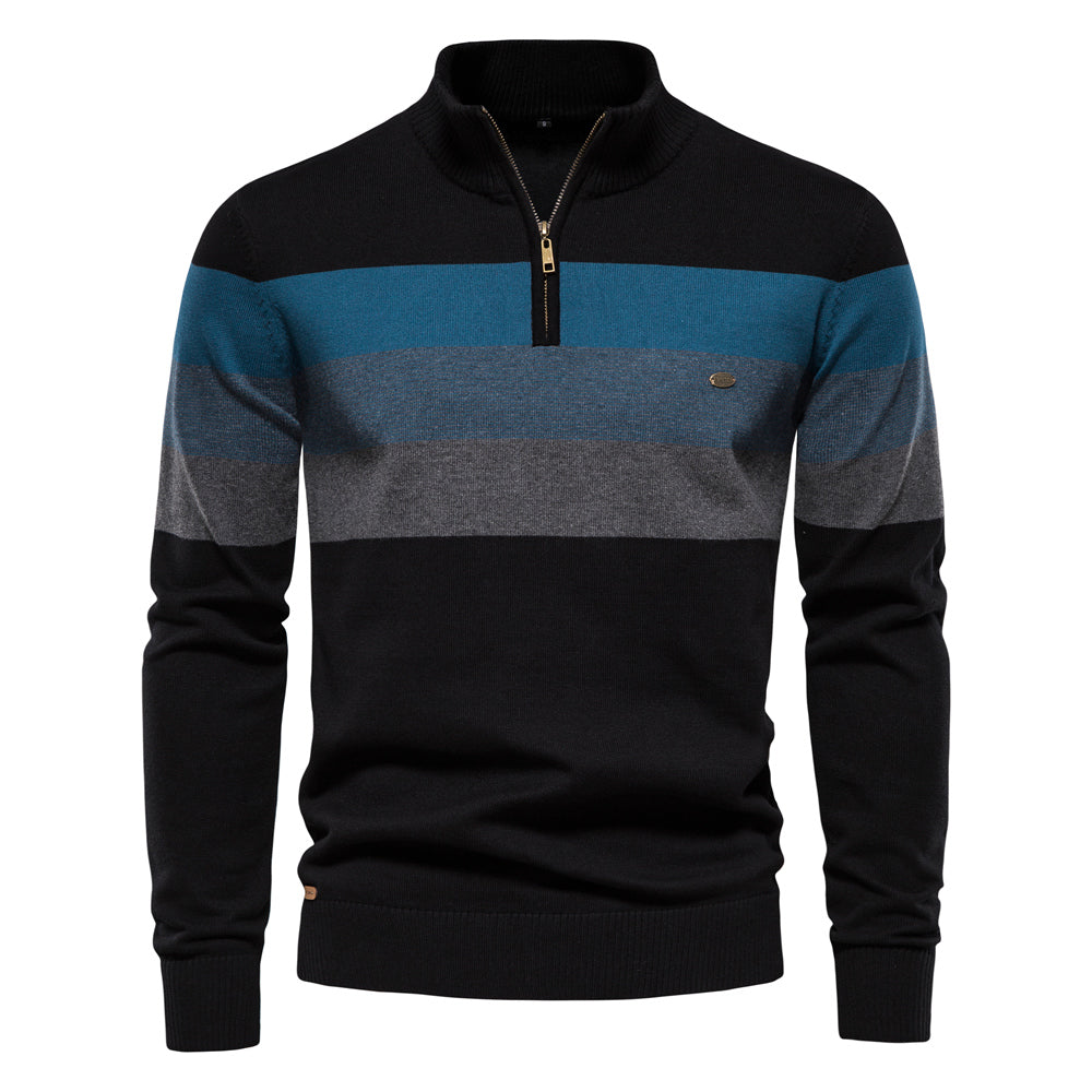 Oliver™ | Patchwork Zip Sweater