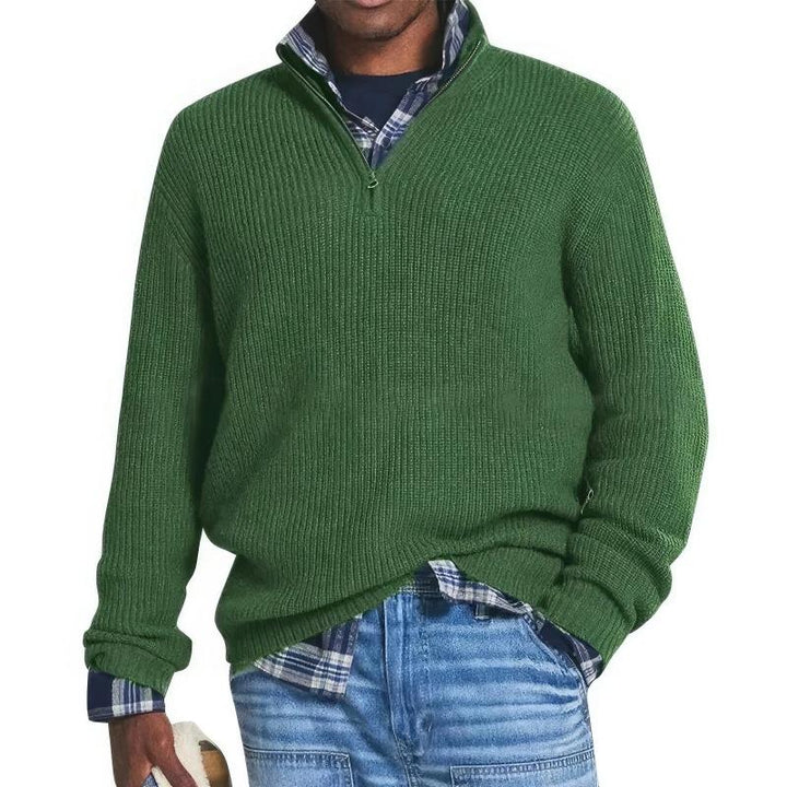 Finn™ | Zip Collar Knit Sweater