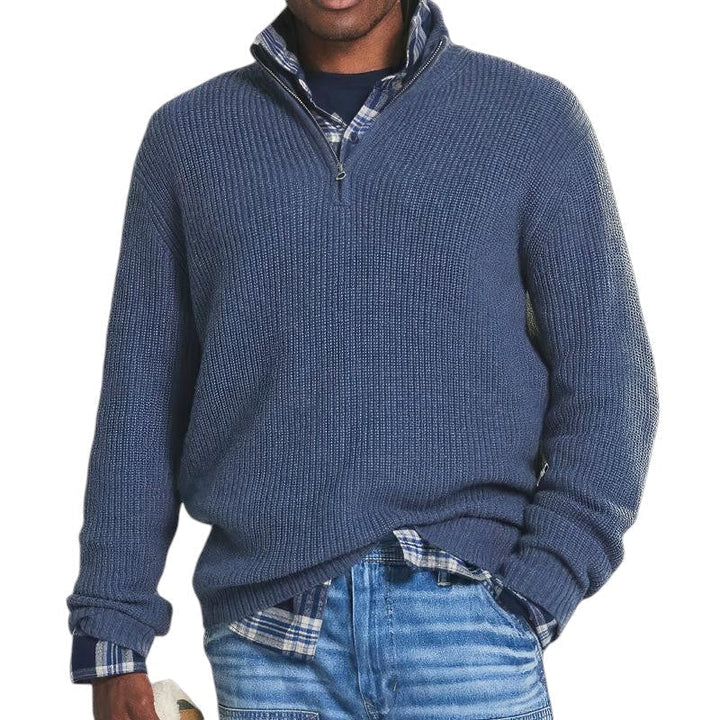Finn™ | Zip Collar Knit Sweater