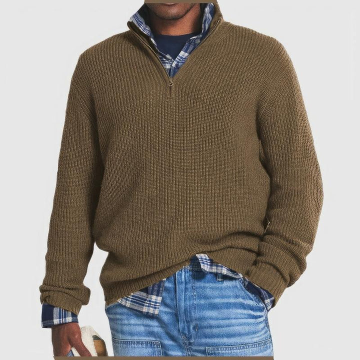 Finn™ | Zip Collar Knit Sweater