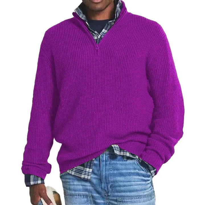 Finn™ | Zip Collar Knit Sweater