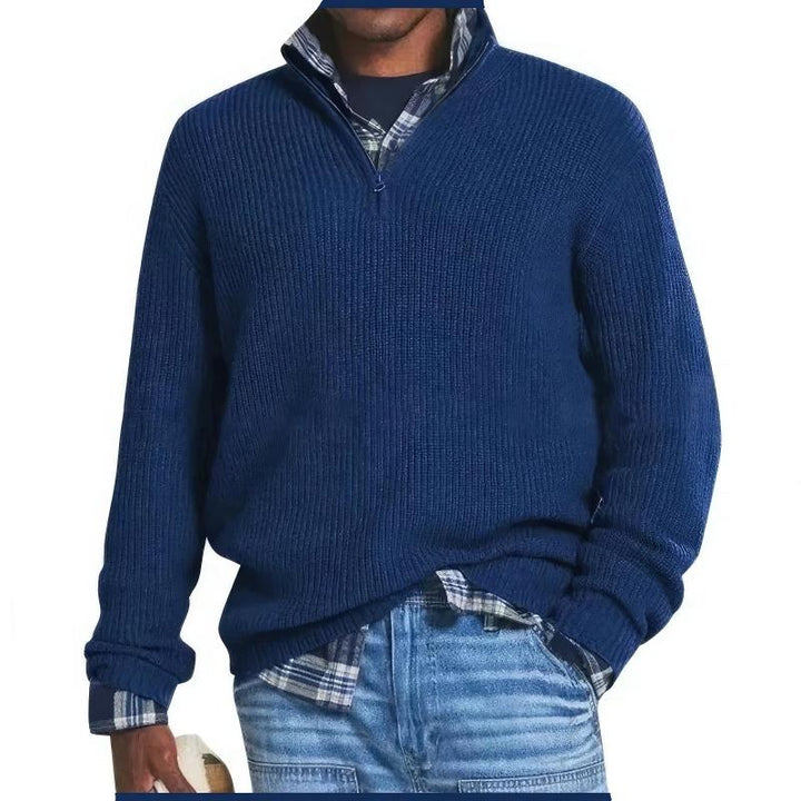 Finn™ | Zip Collar Knit Sweater